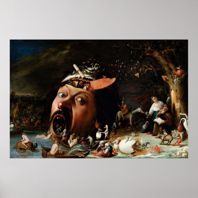 The Temptation of St Anthony by Joos van Craesbeec Poster (Front)
