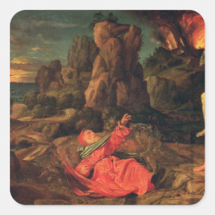 The Temptation of St. Anthony, c.1530 Square Sticker