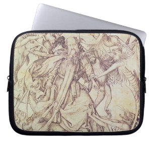 The Temptation of St. Anthony (engraving) Laptop Sleeve