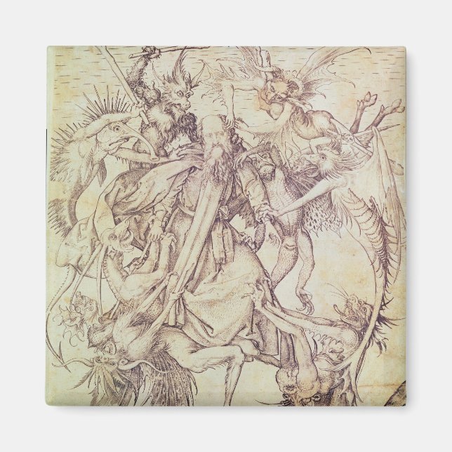 The Temptation of St. Anthony (engraving) Magnet (Front)