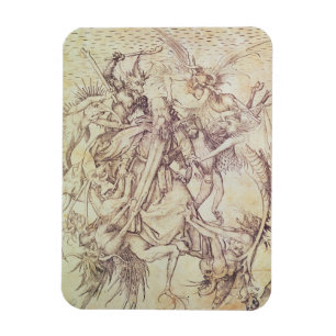 The Temptation of St. Anthony (engraving) Magnet