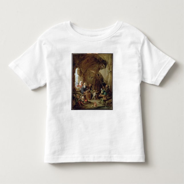 The Temptation of St. Anthony in a Rocky Cavern Toddler T-Shirt (Front)