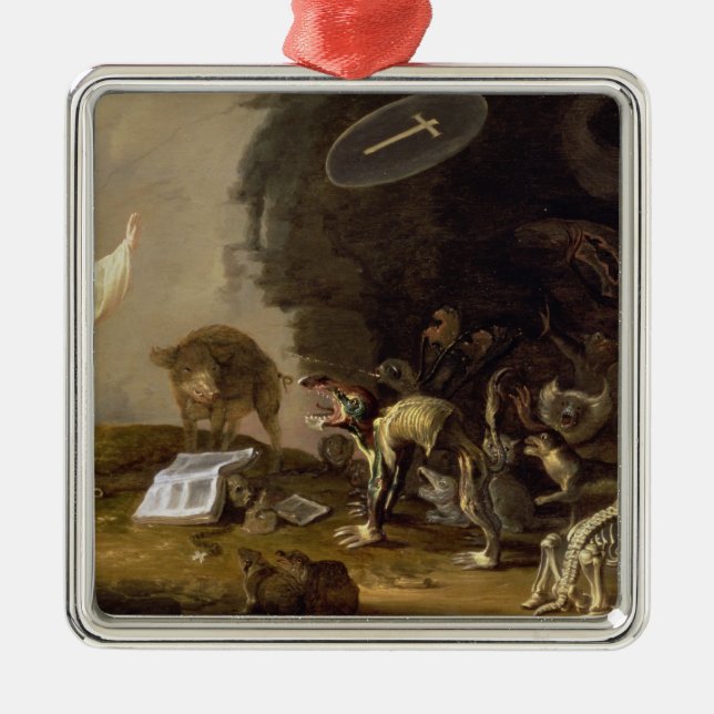 The Temptation of St. Anthony (panel) Metal Tree Decoration (Front)