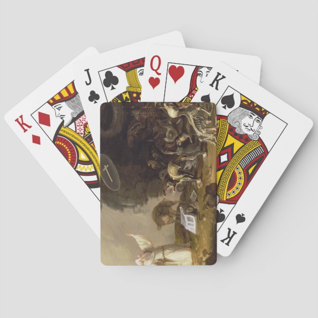 The Temptation of St. Anthony (panel) Playing Cards (Back)