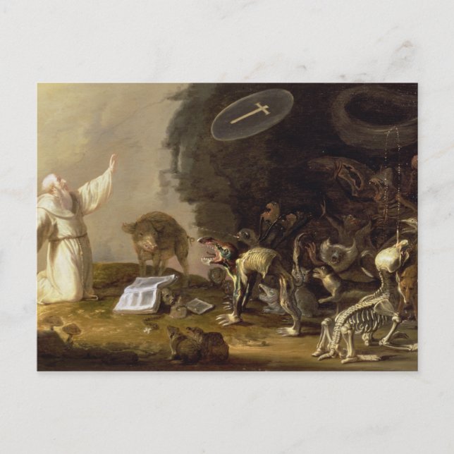The Temptation of St. Anthony (panel) Postcard (Front)