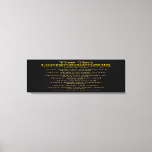 The Ten Commandments 01 Canvas Print