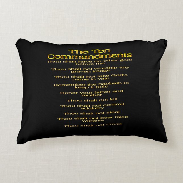 The Ten Commandments 01 Decorative Cushion (Front)
