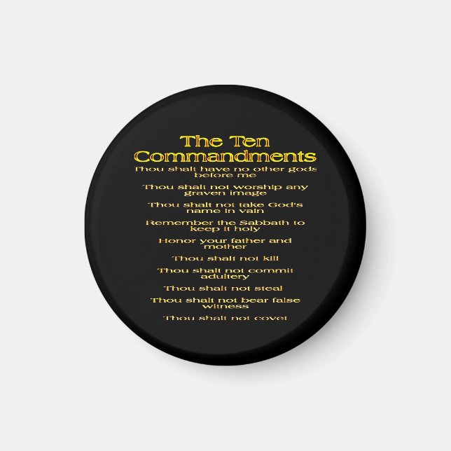 The Ten Commandments 01 Magnet (Front)