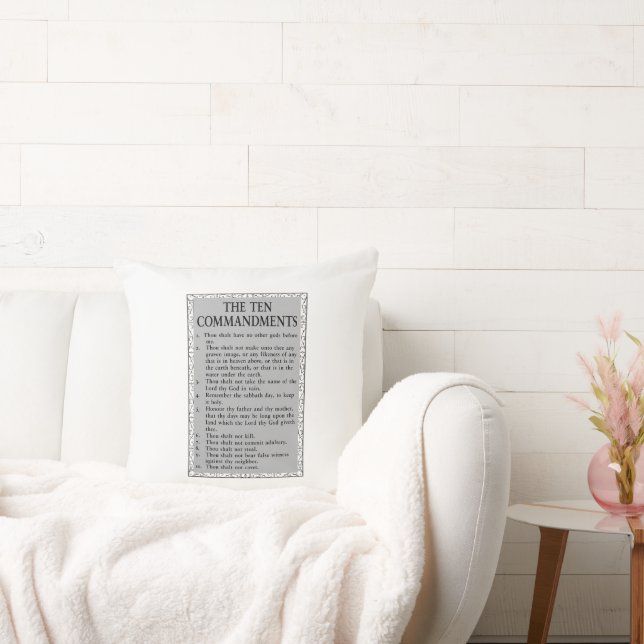 The Ten Commandments Bible Cushion (Couch)