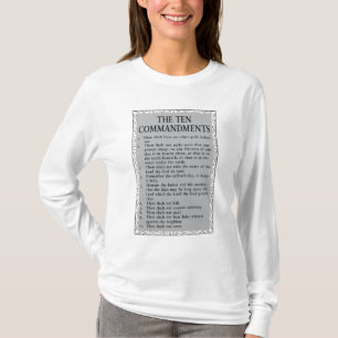 The Ten Commandments Bible Woman's T-Shirt