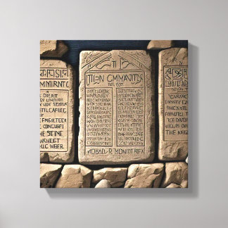 The Ten Commandments Canvas Print