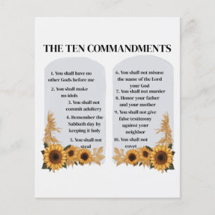 The Ten Commandments Flyer