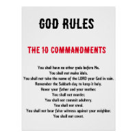 THE TEN COMMANDMENTS' KJV