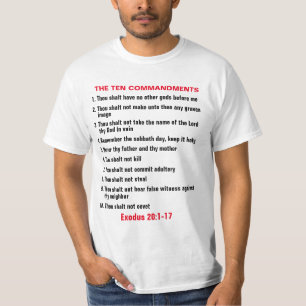 The Ten Commandments Men's Basic Dark T-Shirt