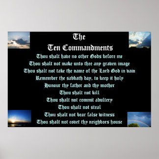 THE TEN COMMANDMENTS poster