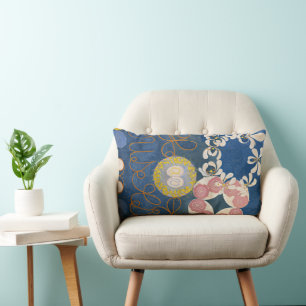 The Ten Largest, Group IV, No.1 by Hilma af Klint Lumbar Cushion
