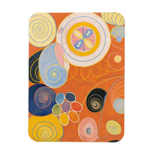 The Ten Largest, Group IV, No.4 by Hilma af Klint Magnet