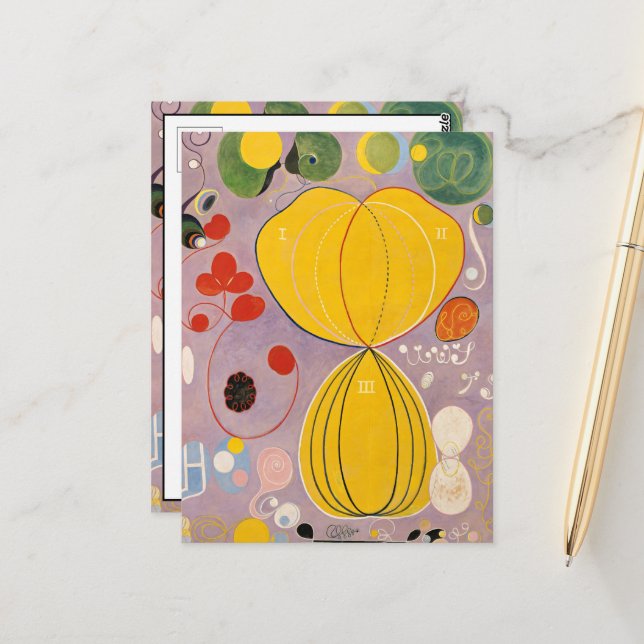  The Ten Largest, Group IV, No.7 by Hilma af Klint Postcard (Front/Back In Situ)