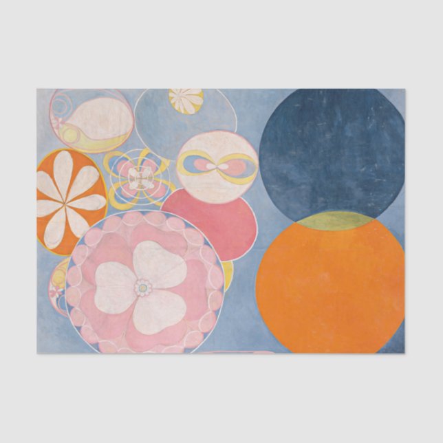 The Ten Largest No 2 Childhood by Hilma Klint Tissue Paper (Front)