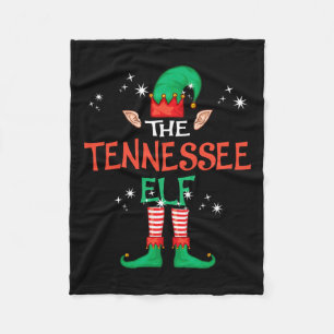 The Tennessee Elf Matching Family Group Christmas Fleece Blanket