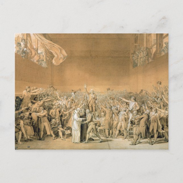 The Tennis Court Oath, 20th June 1789, 1791 2 Postcard (Front)