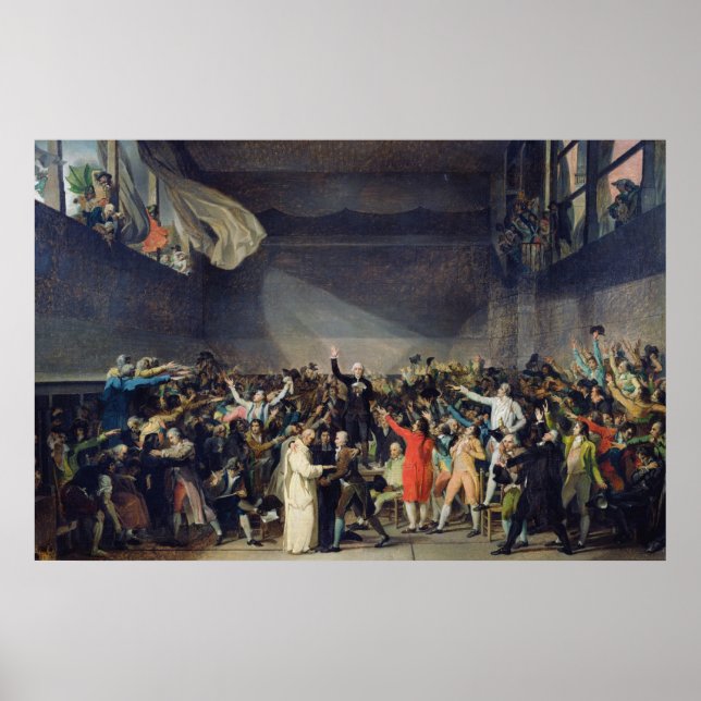 The Tennis Court Oath, 20th June 1789, 1791 Poster (Front)