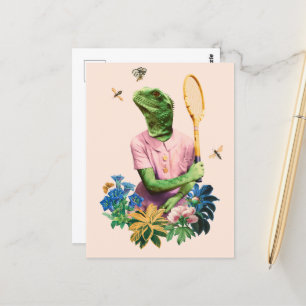 The Tennis Lizard Postcard