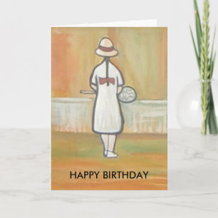 THE TENNIS PLAYER CARD