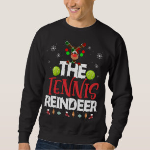 The Tennis Reindeer Christmas Pajama Family Matchi Sweatshirt