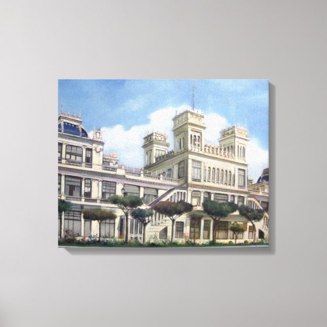 The Terrace (A Coruña) Canvas Print (Front)
