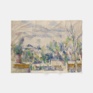 The Terrace at the Garden at Les Lauves, Cezanne Fleece Blanket