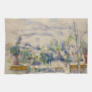 The Terrace at the Garden at Les Lauves, Cezanne Tea Towel