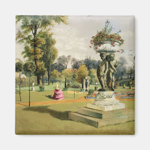 The Terrace Garden, Woburn Abbey (chromolitho) Magnet