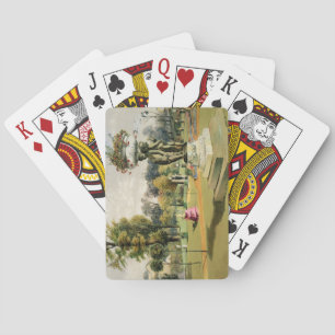 The Terrace Garden, Woburn Abbey (chromolitho) Playing Cards