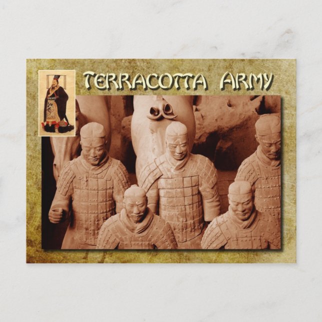 The Terracotta Army of the first Emperor of China Postcard (Front)
