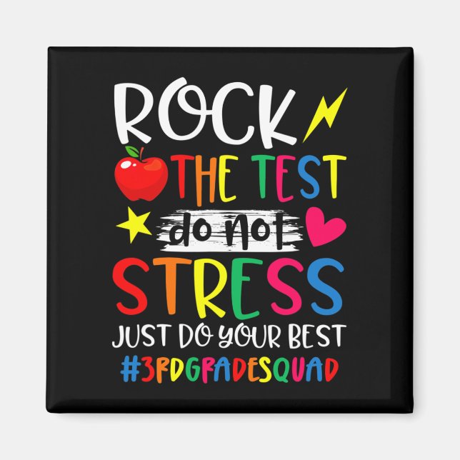 The Test Do Your Best Test Day 3rd Grade Teacher S Magnet (Front)