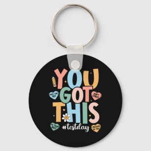 The Test Motivational Testing Day Teacher You Got Key Ring
