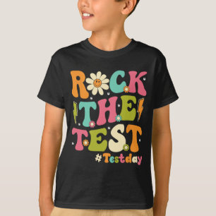 The Test Retro Groovy Teacher Test Day Testing Day T-Shirt