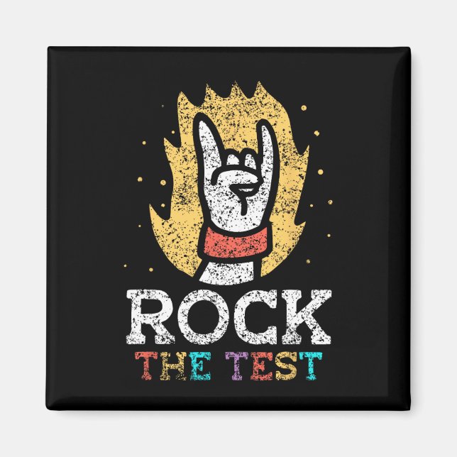 The Test Teacher Score Testing Exam Test Day  Magnet (Front)
