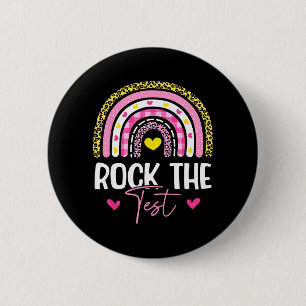 The Test Teacher Test Day Testing Day Funny Teache 6 Cm Round Badge