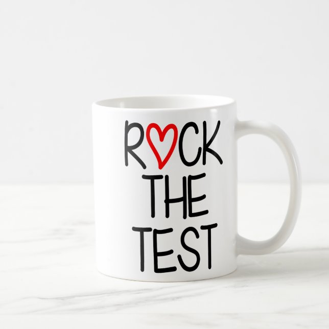 The Test Teacher Test Day Testing Day Funny Teache Coffee Mug (Right)