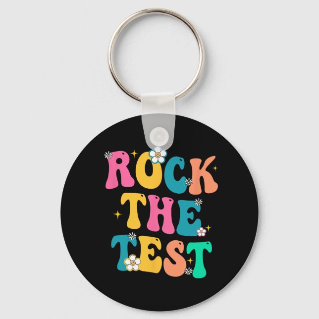 The Test Testing Day 2023 For School Teachers Stud Key Ring (Front)