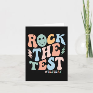 The Test Testing Day Retro Motivational Teacher St Card