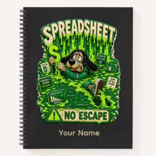 The Test Was Easy For Someone Funny Spreadsheet Notebook