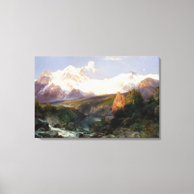 The Teton Range Canvas Print (Front)