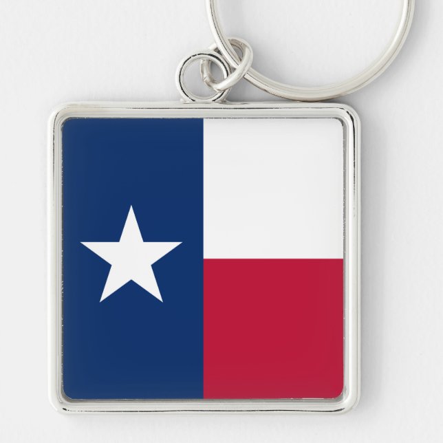 The Texan Lone Star State Flag of Texas Key Ring (Front)