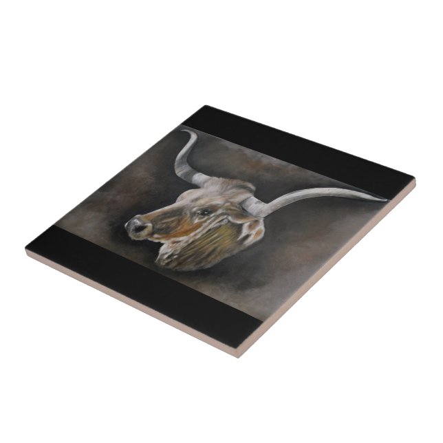 The Texas Longhorn Tile (Side)