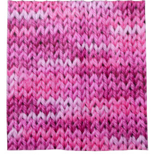 the texture of the knitted fabric with striped pat shower curtain