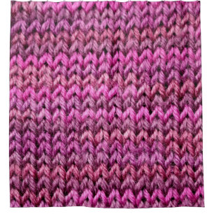 the texture of the knitted fabric with striped pat shower curtain