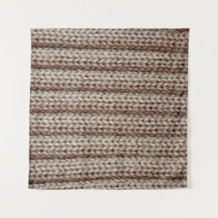 the texture of the plain knitted fabric , brown tapestry
